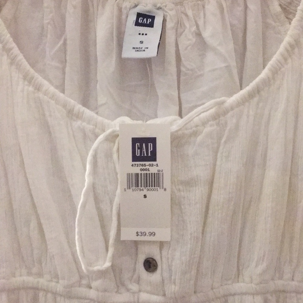 NWT White Empire Waist Gap Sundress